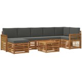  Set vanjskih sofa 7 kom. Prirodna i antracit | shoptok.hr
