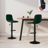  Barske stolice 2 kom. Tamnozeleni baršun | shoptok.hr