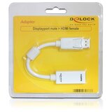 Delock 61767 DisplayPort / HDMI adapter [1x muški konektor displayport - 1x ženski konektor HDMI] bijela s feritnom jezg | Eponuda.ba