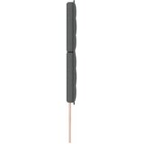  LED glava kreveta s LED trakama Tamno siva 180 cm tkanina Slike