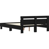  Krevetna konstrukcija Crni hrast 120 x 200 cm Konstruirano drvo | shoptok.hr