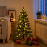 Mini božićno drvce 90 cm 50 LED lampica Topla bijela PVC i PE | shoptok.hr