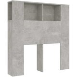  Uzglavlje s ormarićem siva boja betona 100 x 18,5 x 102,5 cm | shoptok.hr
