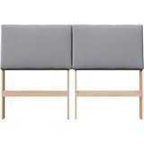  Tapecirani uzglavlje Svijetlo siva 150 cm Čvrsto borovo drvo | shoptok.hr