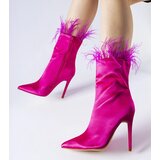 Gemre Selvena pink boots adorned with feathers | shoptok.hr