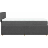  Krevet s oprugama i madracem tamnosivi 90 x 190 cm od tkanine | shoptok.hr