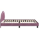 Krevet za djecu s uzglavljem Ljubičasta 80 x 200 cm Baršun | Eponuda.com