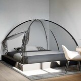  Komarnik Mongolia s vratima 220 mrežasti crni 200x200x135 cm | shoptok.hr