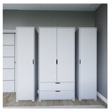 Hanah home duru 1600-023 matte white wardrobe | ePonuda.com