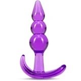 Triple Bead Anal Plug Purple
