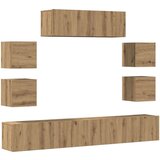  tv omara 7-delna stenski artisan hrast inženirski les, (21703822) | Shoptok.si