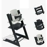 Stokke dječja stolica tripp trapp® 3u1 bundle black + jastuk classic nordic grey | shoptok.hr