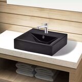  Keramični kopalniški umivalnik črn pravokoten, (5000179314) | Shoptok.si