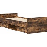  Okvir kreveta s uzglavljem i podnožjem boja hrasta 100 x 200 cm | shoptok.hr