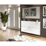 Germania Bijeli preklopni/viseći ormarić za cipele u dekoru hrasta 140x83x18 cm Ameca – | shoptok.hr