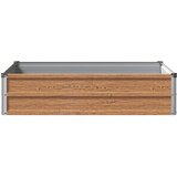  Povišeni vrtni krevet Drvena smeđa 100 x 80 x 24 cm | shoptok.hr