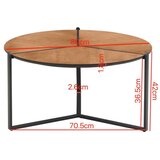 MID.YOU KLUBSKA MIZA, rjava, črna | Shoptok.si