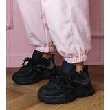 Gemre Black sneakers with chunky sole and rhinestones Albis | Shoptok.si