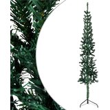  Tanka umjetna polovica božićnog drvca sa stalkom zelena 240 cm | shoptok.hr