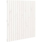 Maison Chic stensko posteljno vzglavje - vzglavna omarica - nočna omarica belo 95,5x3x110 cm trdna borovina, (21707031) | Shoptok.si