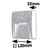  zidna lampa trento 3W crna (8894) | Eponuda.com