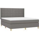  Box spring s madracem LED tamnosivi 180x200 cm tkanina | shoptok.hr
