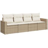  4-dijelni set vrtnih sofa s jastucima bež od poliratana | shoptok.hr