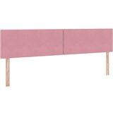  Krevet S LED lampica s uzglavljem Ružičasta 200 x 200 cm Baršun | shoptok.hr