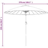  Vrtni suncobran s aluminijskom šipkom 270 cm antracit | Eponuda.ba