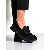 Resti Eco suede women's moccasins with a Floverse flower | ePonuda.com