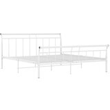 Furnova Posteljni okvir bel kovinski 160x200 cm, (21931587) | Shoptok.si