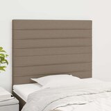  Uzglavlja 2 kom smeđesivi 80x5x78/88 cm od tkanine | shoptok.hr