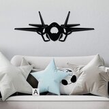 Wallity zidna dekoracija F-35 jet fighter, 60 x 23 cm, crna | ePonuda.com