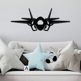 Wallity Zidna dekoracija Mlazni lovac F-35, 60 x 23 cm, Crna | Eponuda.ba