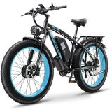 BENFUTO K800 električno kolo, 2 * 1000W dvojni motor, polno vzmetenje. velika izboljšana sprednja vilica, 23ah baterija, 26 * 4.0 maščobne pnevmatike, 21 speeds, barvni zaslon(modra), (21335534) Cene