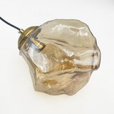  Luster na sajli CRISTAL 5xE14/15W/230V mesing/zadimljeno bež | Eponuda.com