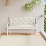  Jastuci za vrtnu klupu 2 kom prošarano krem 150x50x7 cm tkanina | shoptok.hr