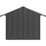 vidaXL Kućica za pse s krovom 85x107x81 cm pocinčani čelik | shoptok.hr