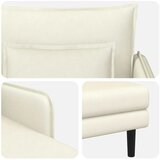  Preveliki šezlong Krem Baršunasta tkanina - Krem 71 cm | shoptok.hr