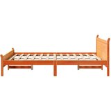 vidaXL Okvir kreveta bez madraca voštano smeđi 140x190 cm od borovine | shoptok.hr