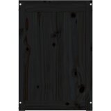  Kutija za rublje crna 44x44x66 cm od masivne borovine | Eponuda.com