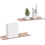  Polica na zidu s policom Zidne 2 pcs Ružičasta 40 x 9 x 2 5 cm - Ružičasta 40 x 9 cm 2 | shoptok.hr