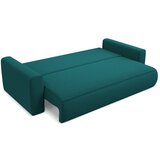 Makamii Turkizna žametna raztegljiva/s prostorom za shranjevanje sedežna garnitura 238 cm Kapua – | Shoptok.si