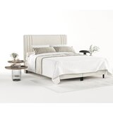Maison de Rêve Bež oblazinjena zakonska postelja s prostorom za shranjevanje 180x200 cm Musca – | Shoptok.si