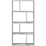 vidaXL Knjižna omara betonsko siva 60x20x120 cm inženirski les | Shoptok.si