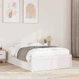  Okvir kreveta bez madraca bijeli 135 x 190 cm masivna borovina | shoptok.hr