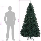  Umjetno božićno drvce s nogom 210 cm PVC Tamnozelena | shoptok.hr