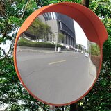  Konveksno vanjsko prometno ogledalo od PC plastike narančasto 45 cm | shoptok.hr