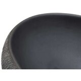 Nadgradni umivaonik crno-sivi ovalni 59x40x15 cm keramički | shoptok.hr