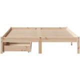 vidaXL Okvir kreveta bez madraca 120 x 190 cm od masivne borovine | shoptok.hr